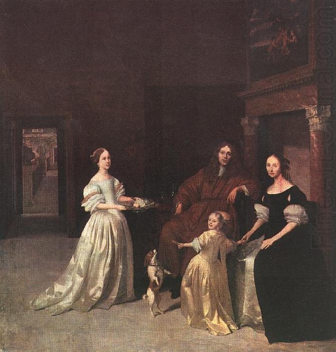 OCHTERVELT, Jacob A Family Group wer8 china oil painting image